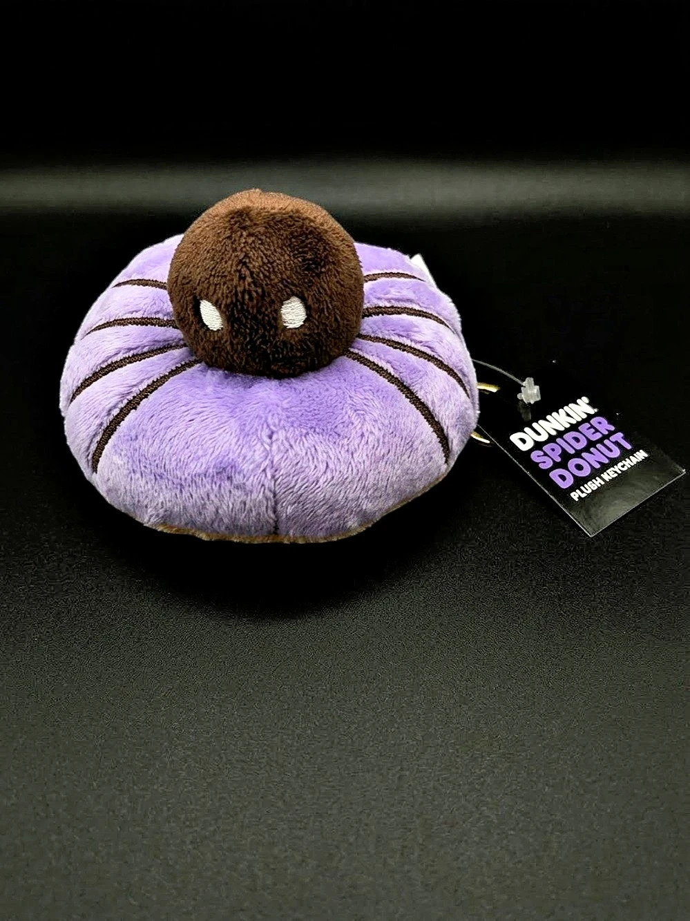 Dunkin Spider Donut Plush Keychain NWT